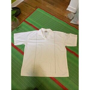 VTG single stitch Tierra cream cigar shirt Leisure shirt XL Cotton Blend vintage